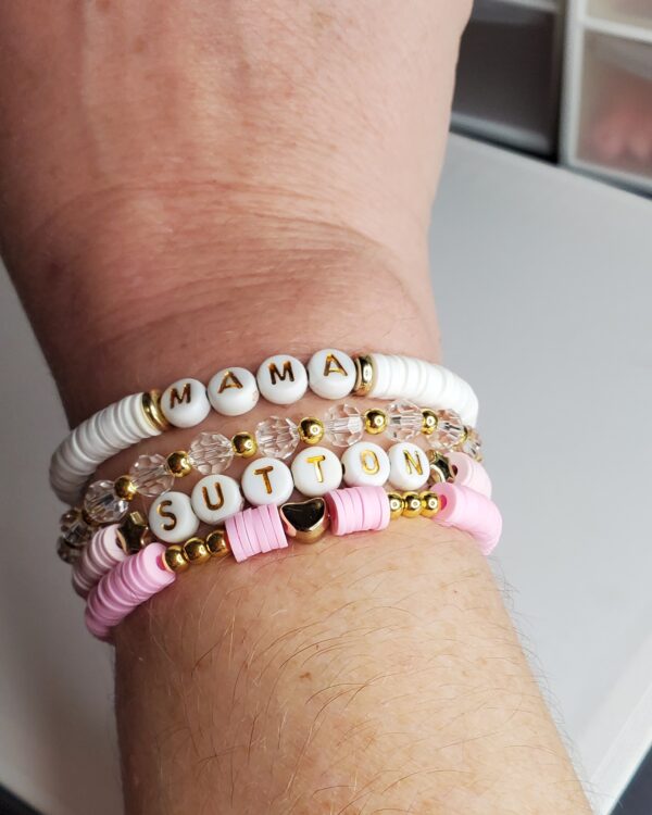 Mama Heishi Bracelet Stack