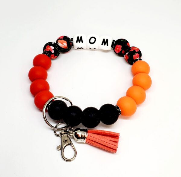 Red and Orange Mom Wristlet