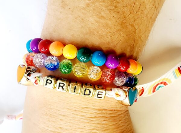 Rainbow Ribbon Pride Bracelet - Image 5