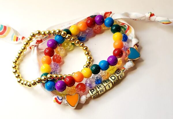 Rainbow Ribbon Pride Bracelet - Image 2