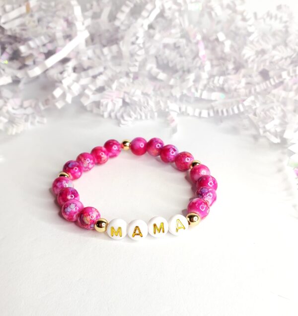 Tie-dye Bead Word Bracelet - Image 7